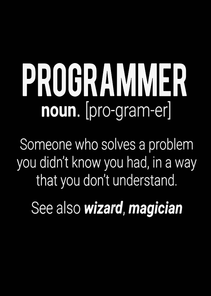 Programmer Noun Defintion