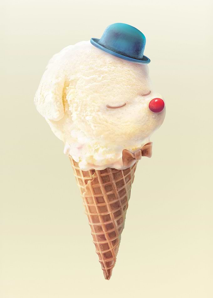 Puppy Ice Cream Cone