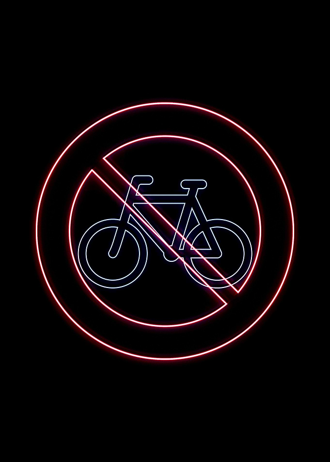 bicycle traffic forbidden