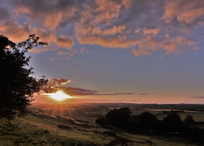 Sunset over Somerset