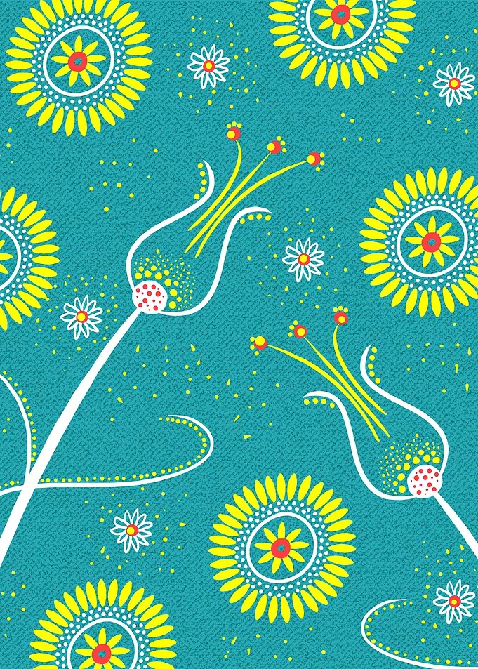 Stylised Bohemian Floral