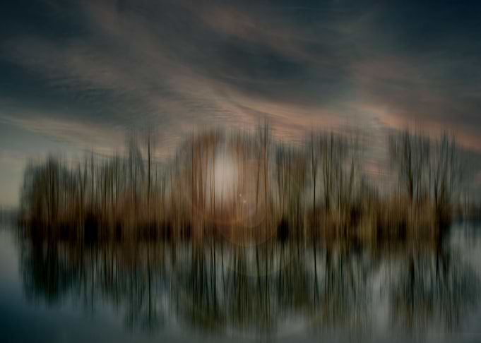 Abstract Lake island