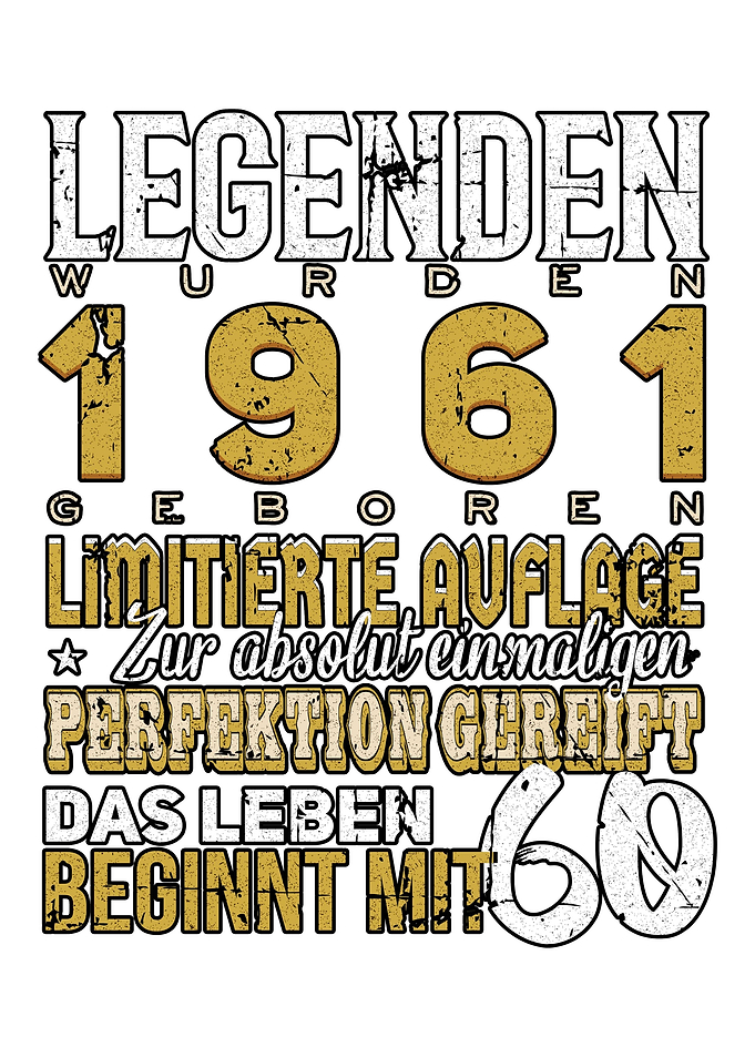 1961 Jahrgang Geschenk