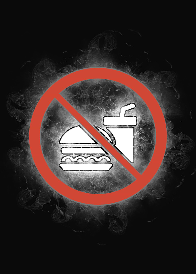 no food or drink smoke