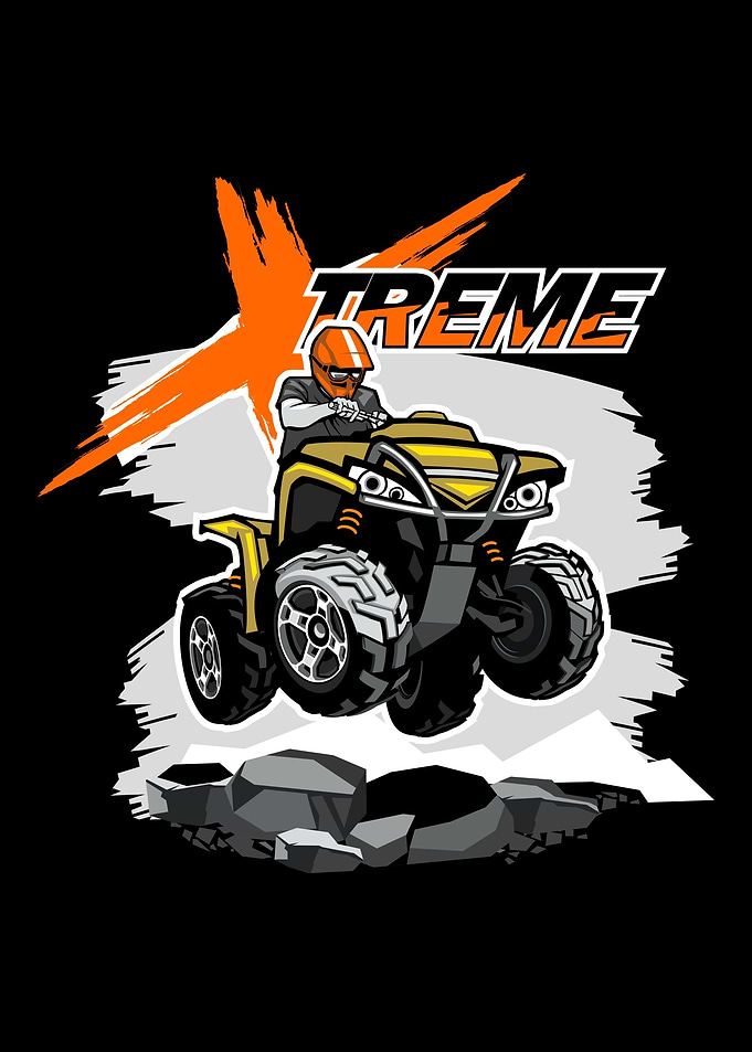 Quad Bike ATV Rider