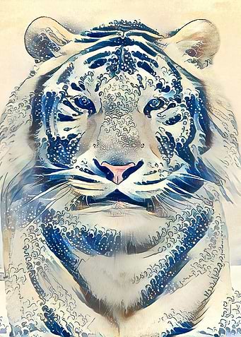 The Great Wave Tiger