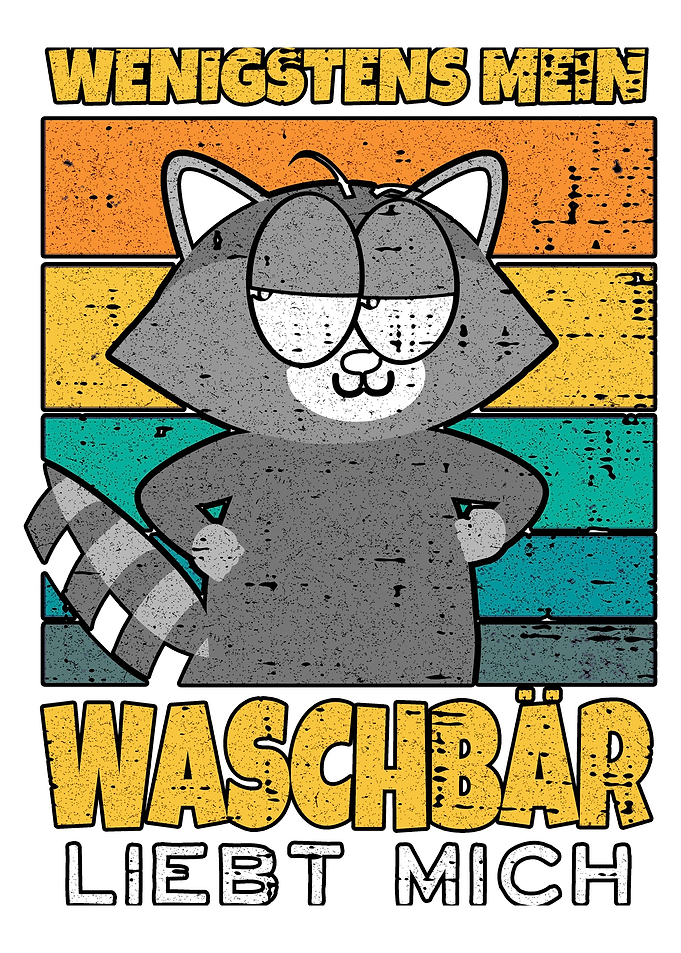 Waschbren Geschenk