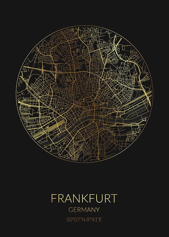 Frankfurt Black Gold Map
