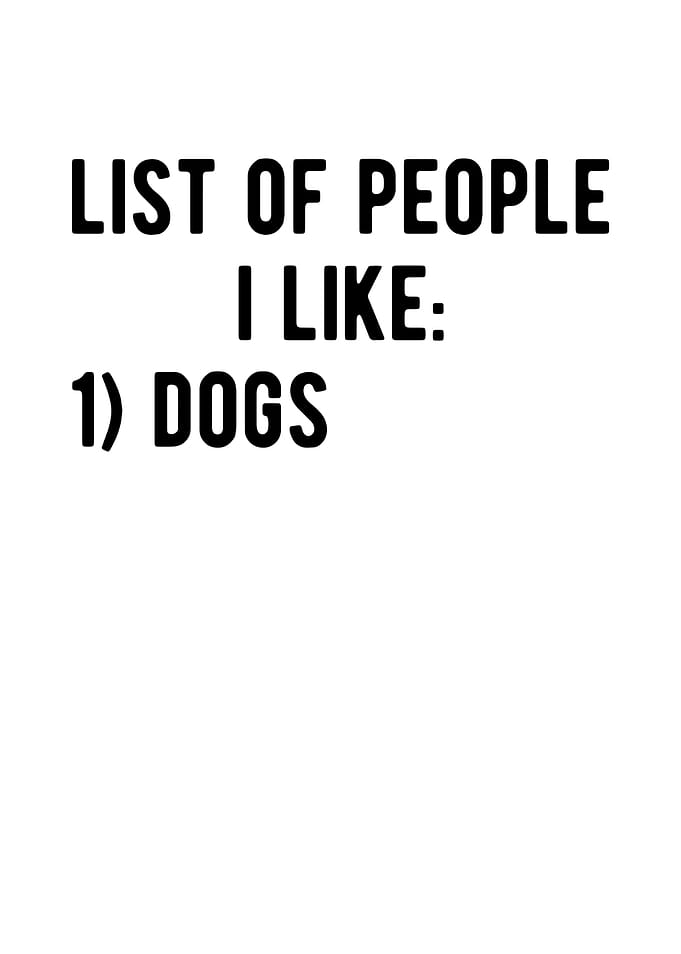 List of People I Like
