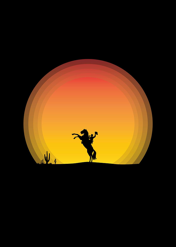 Silhouette Cowboy