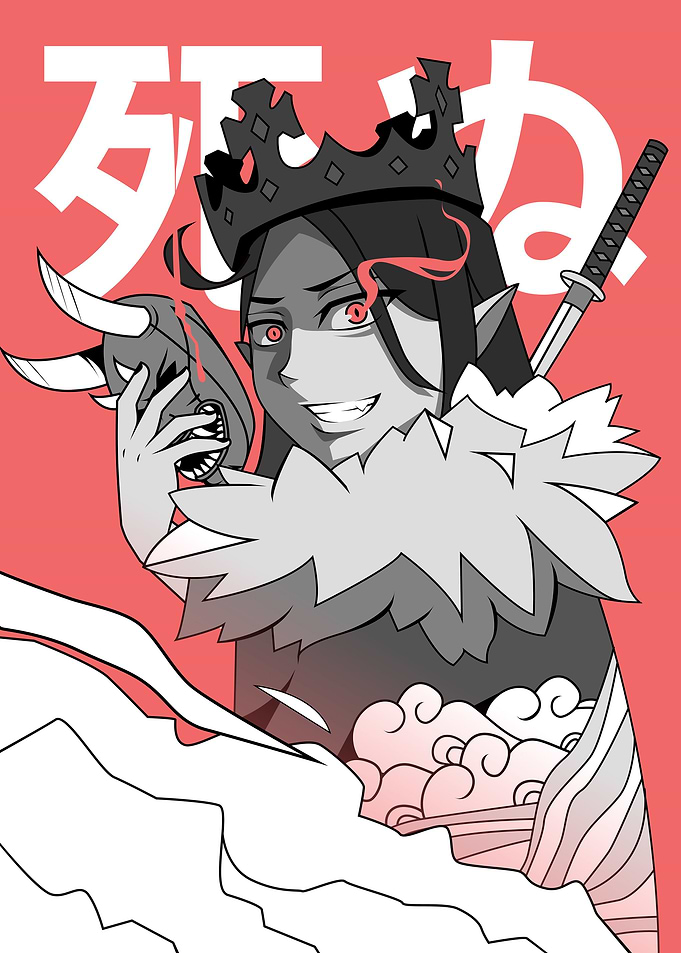 Samurai Demon illustration