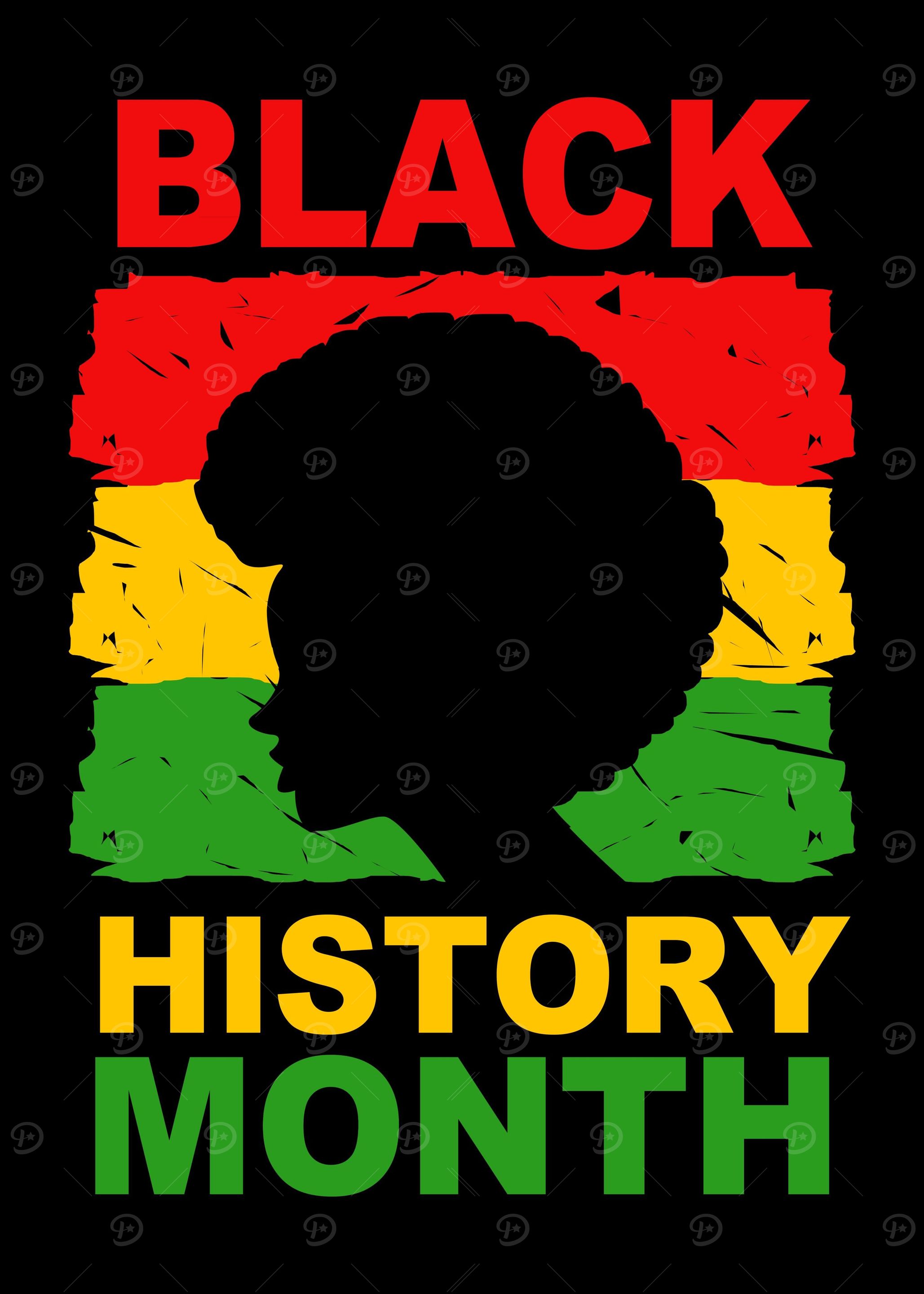 Black History Afro Girl