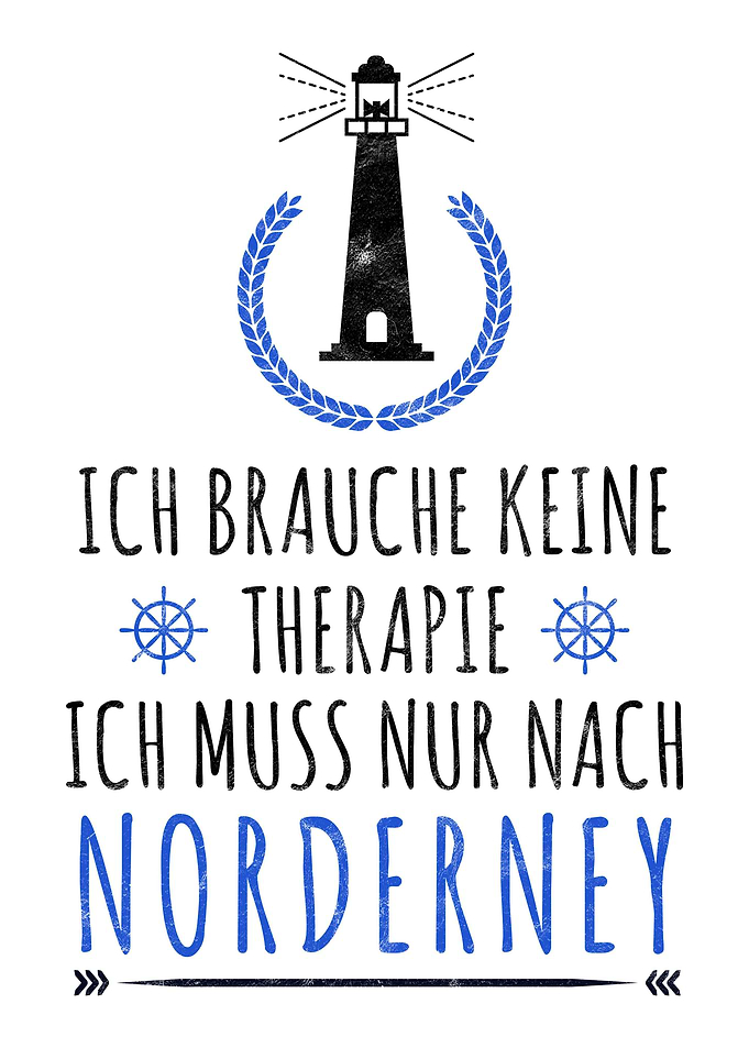 Norderney Nordsee Spruch