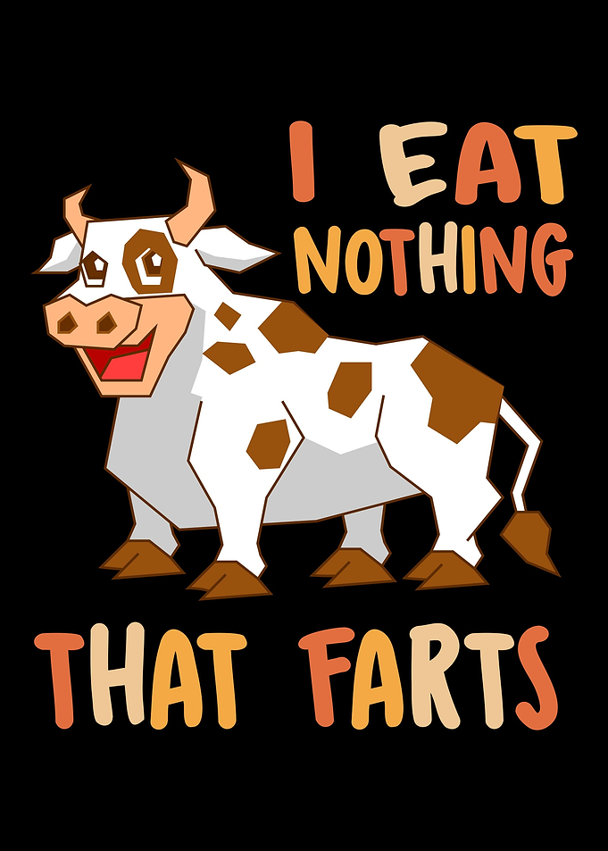 Vegan Cow Vegetarian Cow