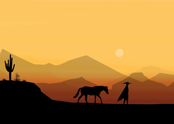 Silhouette Desert