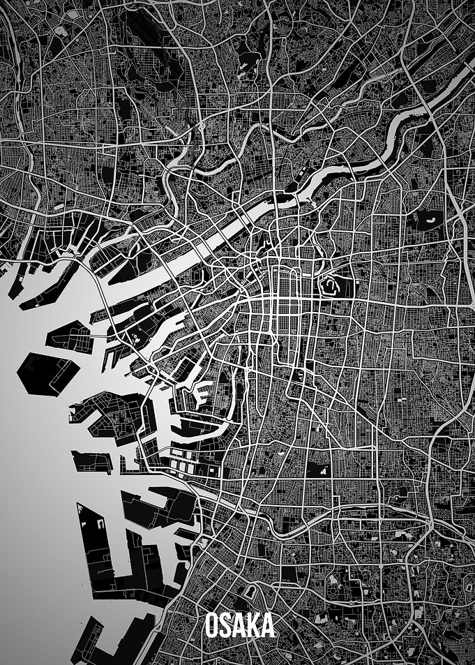 Osaka dark map