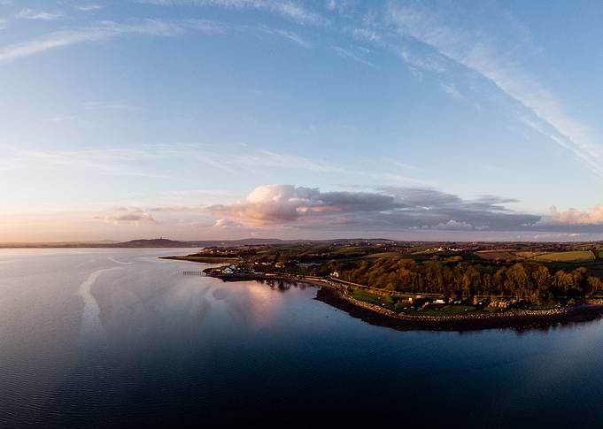 Drone over the peninsula