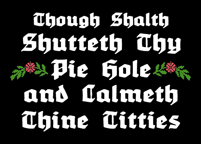 Shutteth Thy Pie Hole Talk