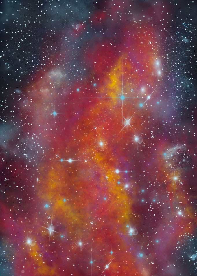 Cosmic Fire Space Nebula