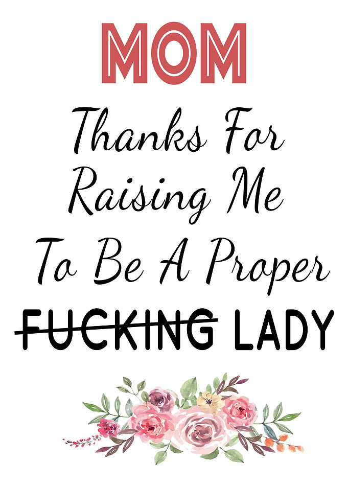 Thank Mom Fucking Lady