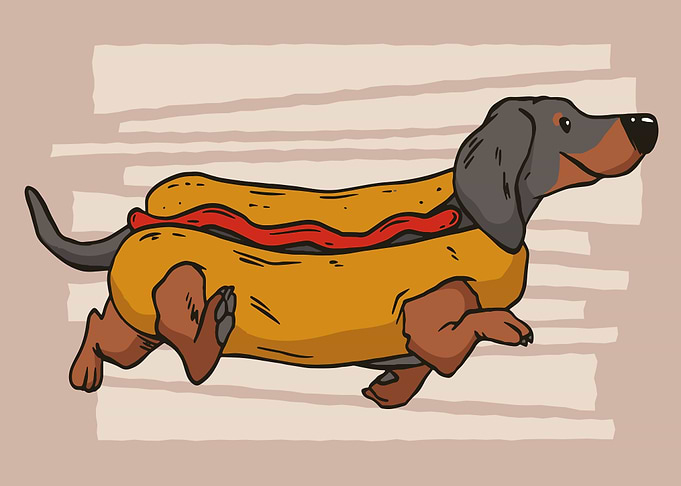 HOT DOG ANIMAL DESIGN