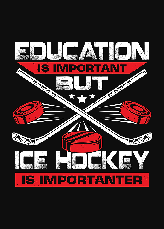 Funny Ice Hockey Design