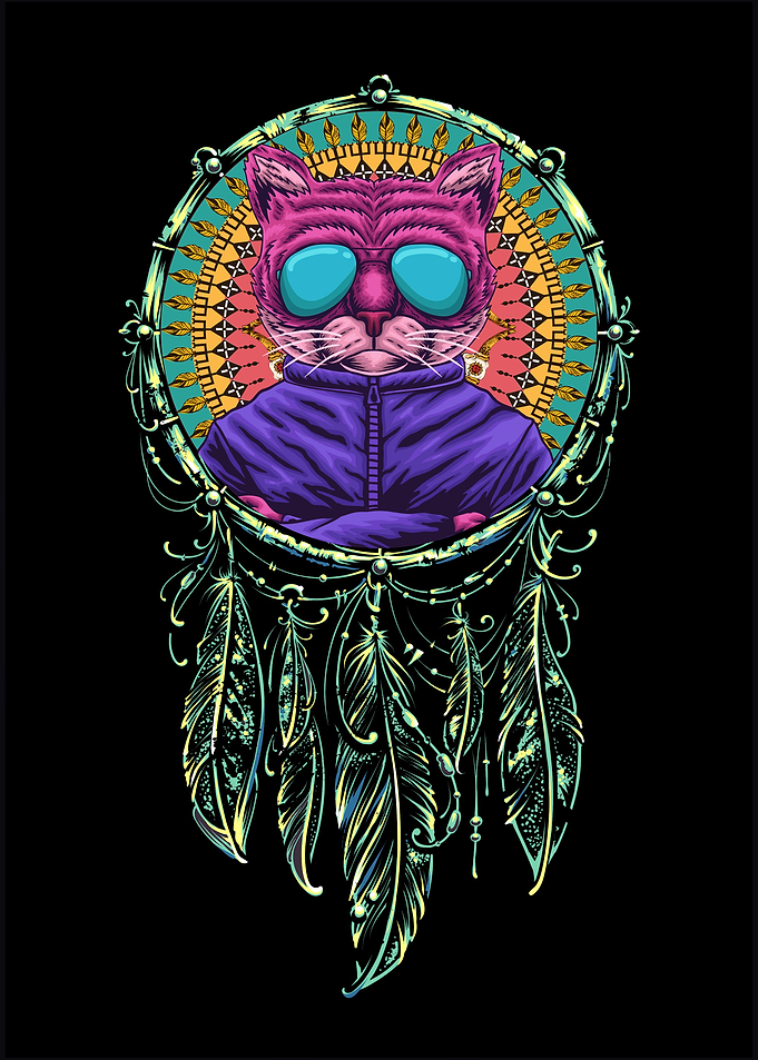Wolf dream catcher