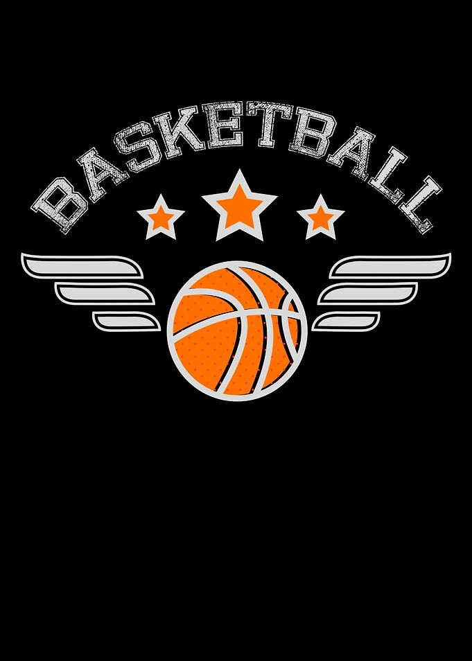 Basketball Logo With Wings