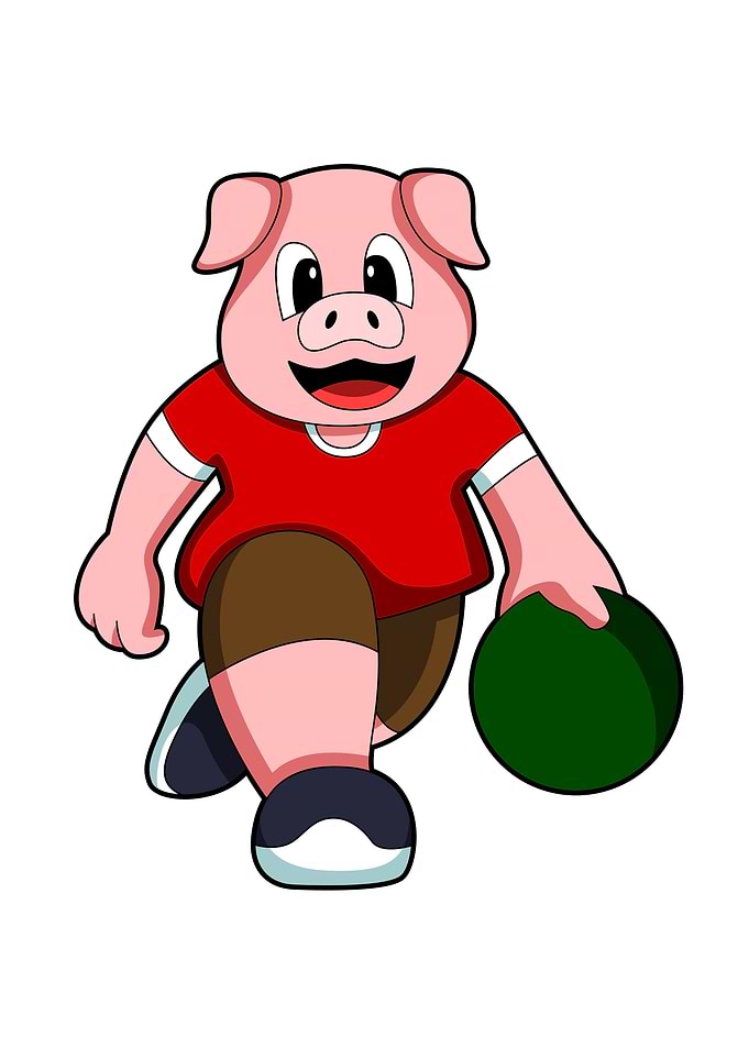 Pig Bowling Sports