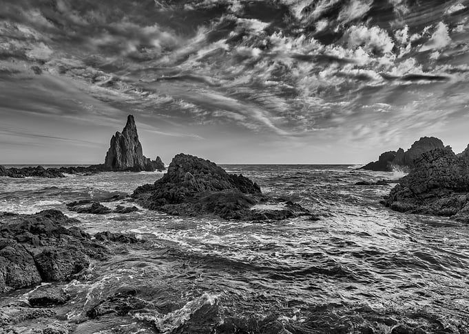 Rocks coast sea ocean