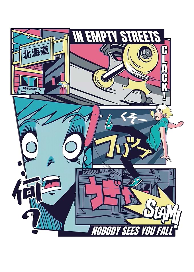 SKATER ANIME VAPORWAVE
