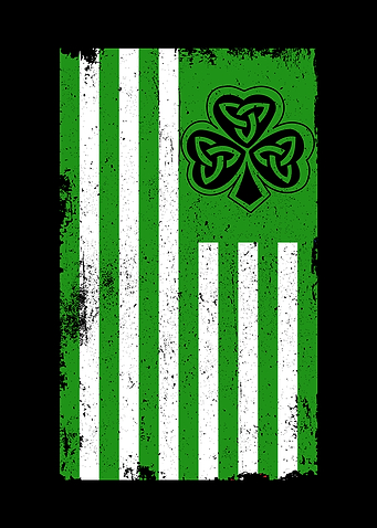 Irish USA Flag Celtic