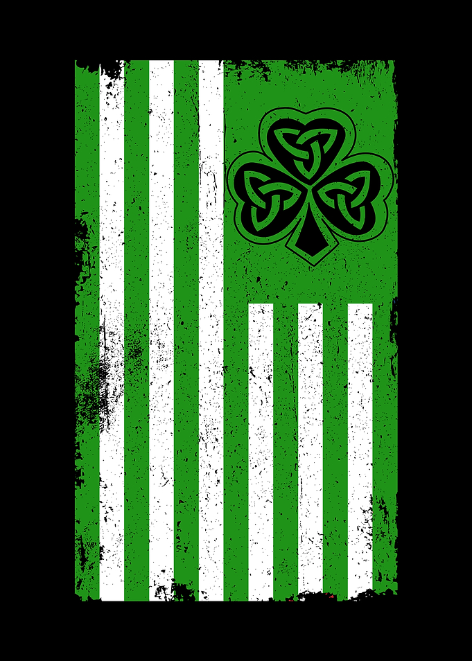 Irish USA Flag Celtic
