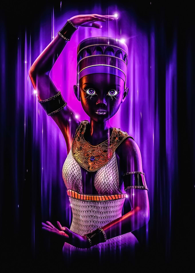 Toon black woman