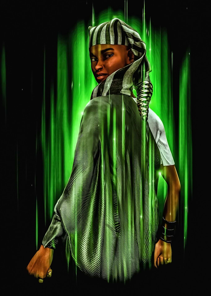 Toon black woman