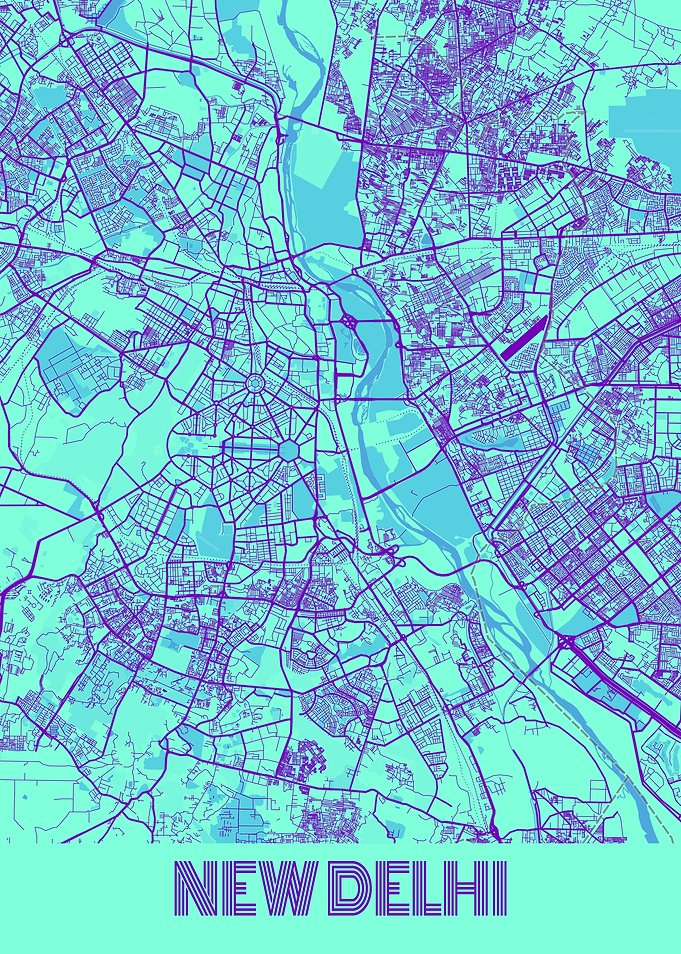 New Delhi Galaxy City Map
