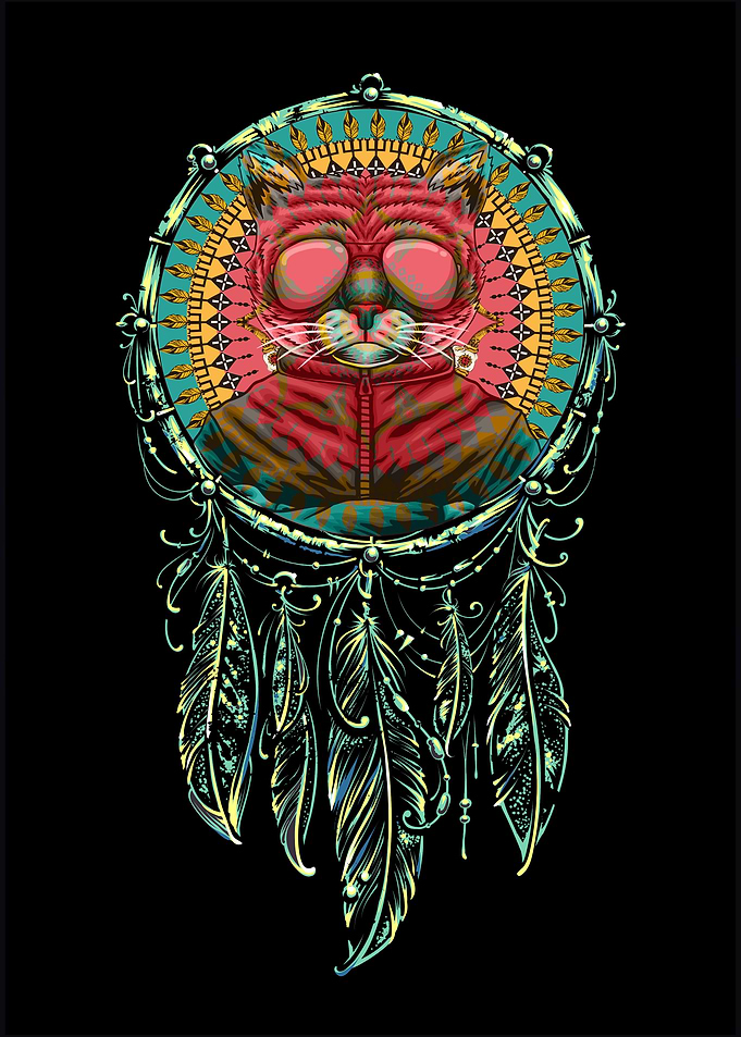 Wolf dream catcher