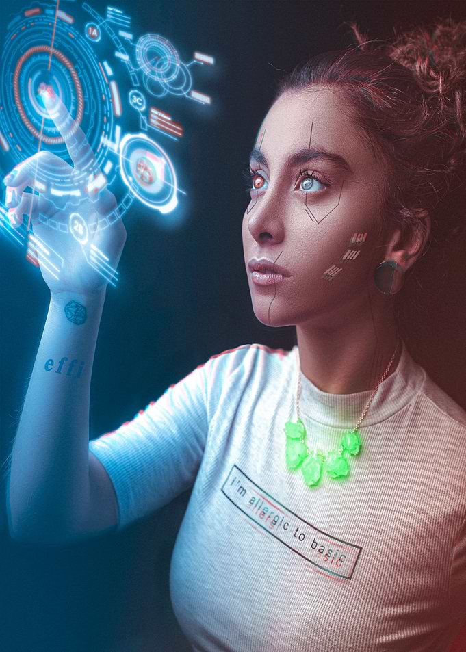 Cyberpunk girl