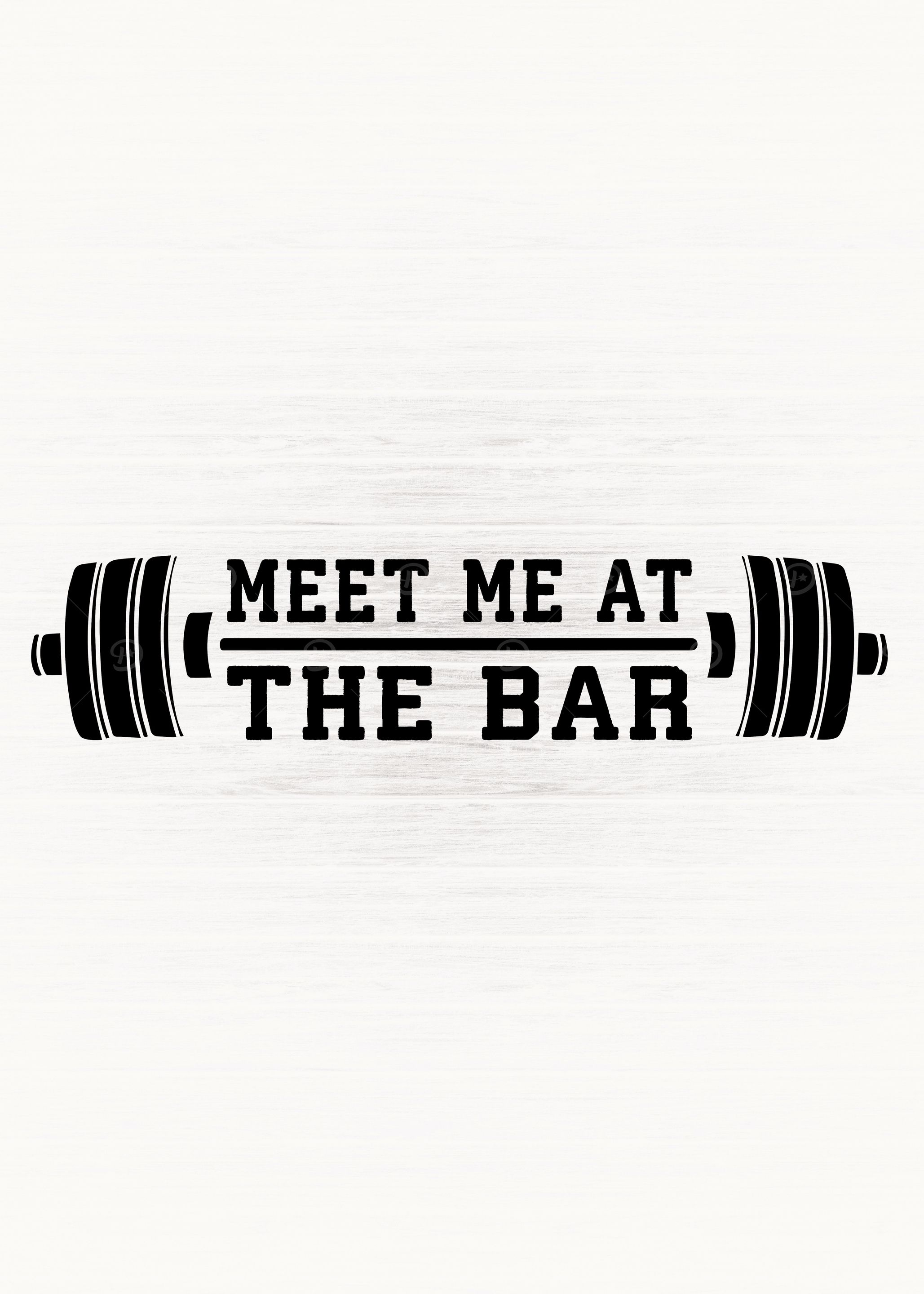 Meet Me At The Bar Barbell