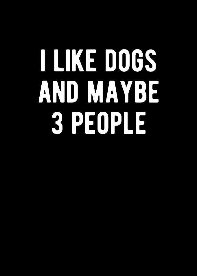 I Like Dogs And Maybe 3