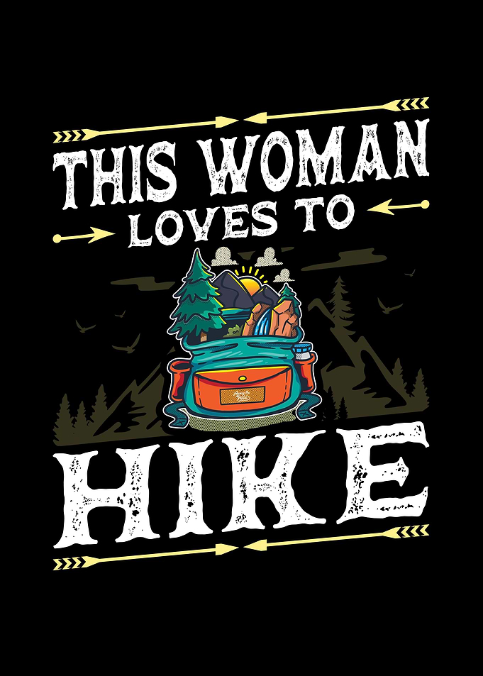 Woman Loves To Hike