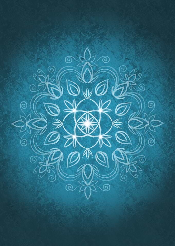 Blue mandala