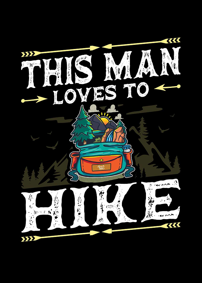 Man Loves To Hike Mountain