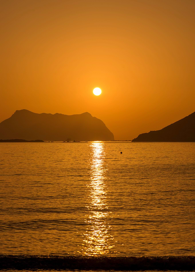 Sunrise on a beach