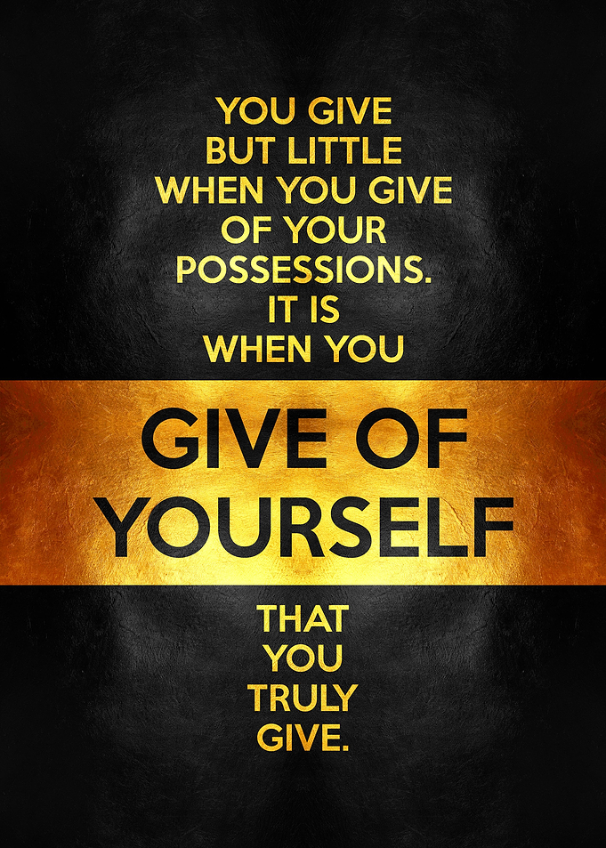 Kahlil Gibran Giving Quote