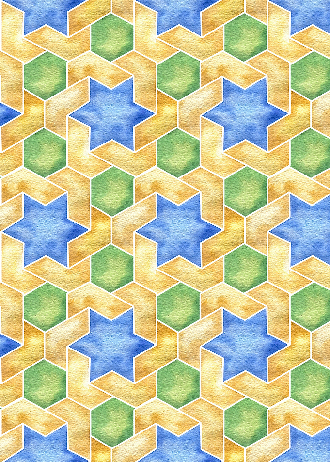 Floral Geometric Patt 34