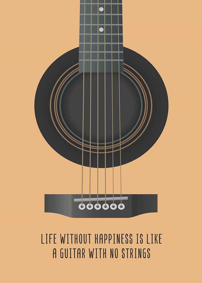 Music Guitarist Wall Art