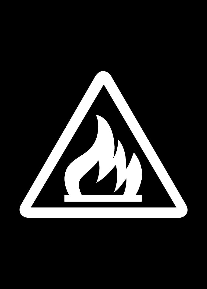 fire danger symbol