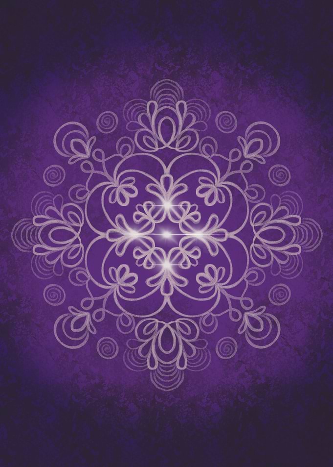 Purple mandala