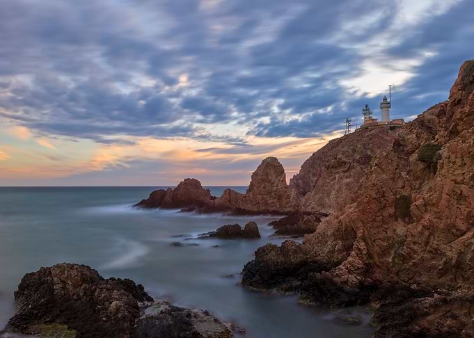 Lighthouse at sunset